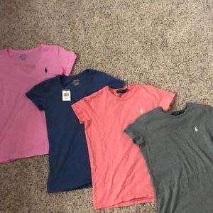 4 RALPH LAUREN POLO SHIRTS